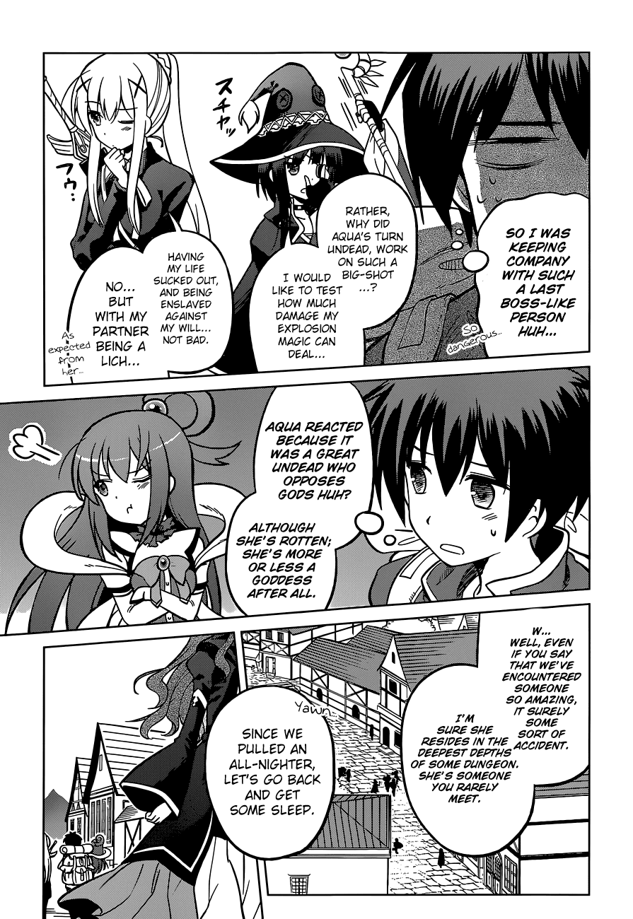 Kono Subarashii Sekai Ni Shukufuku O! Vol.1 Chapter 3: May There Be Rest To These Undead! page 28
