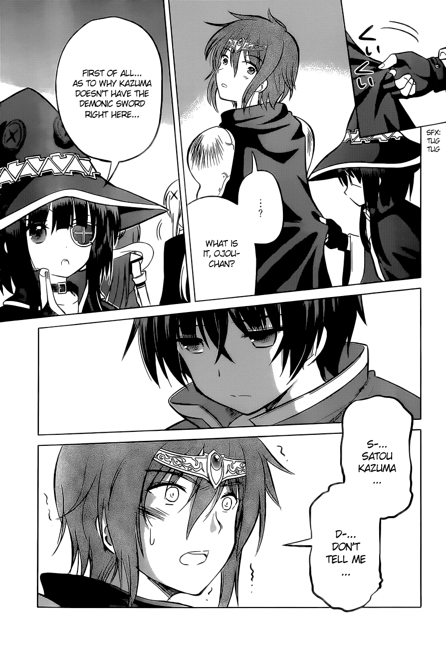 Kono Subarashii Sekai Ni Shukufuku O! Vol.2 Chapter 8: May I Get A Restraining Order Against This Arrogant Adventurer! page 26