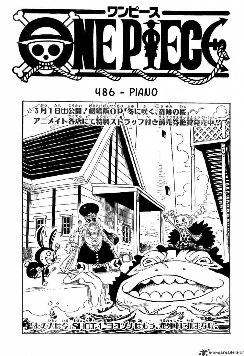 One Piece Chapter 486 : Piano - Mangagojo.com