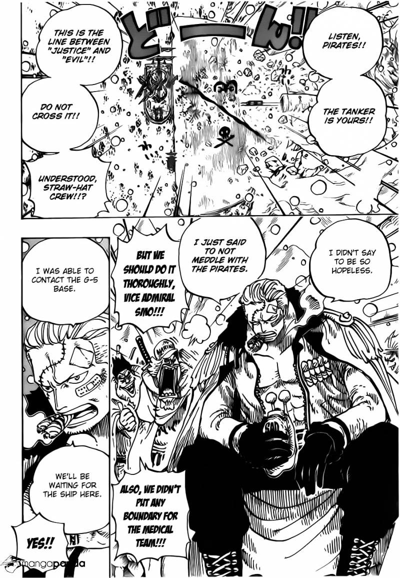 One Piece Chapter 696 : Matching Interests page 3
