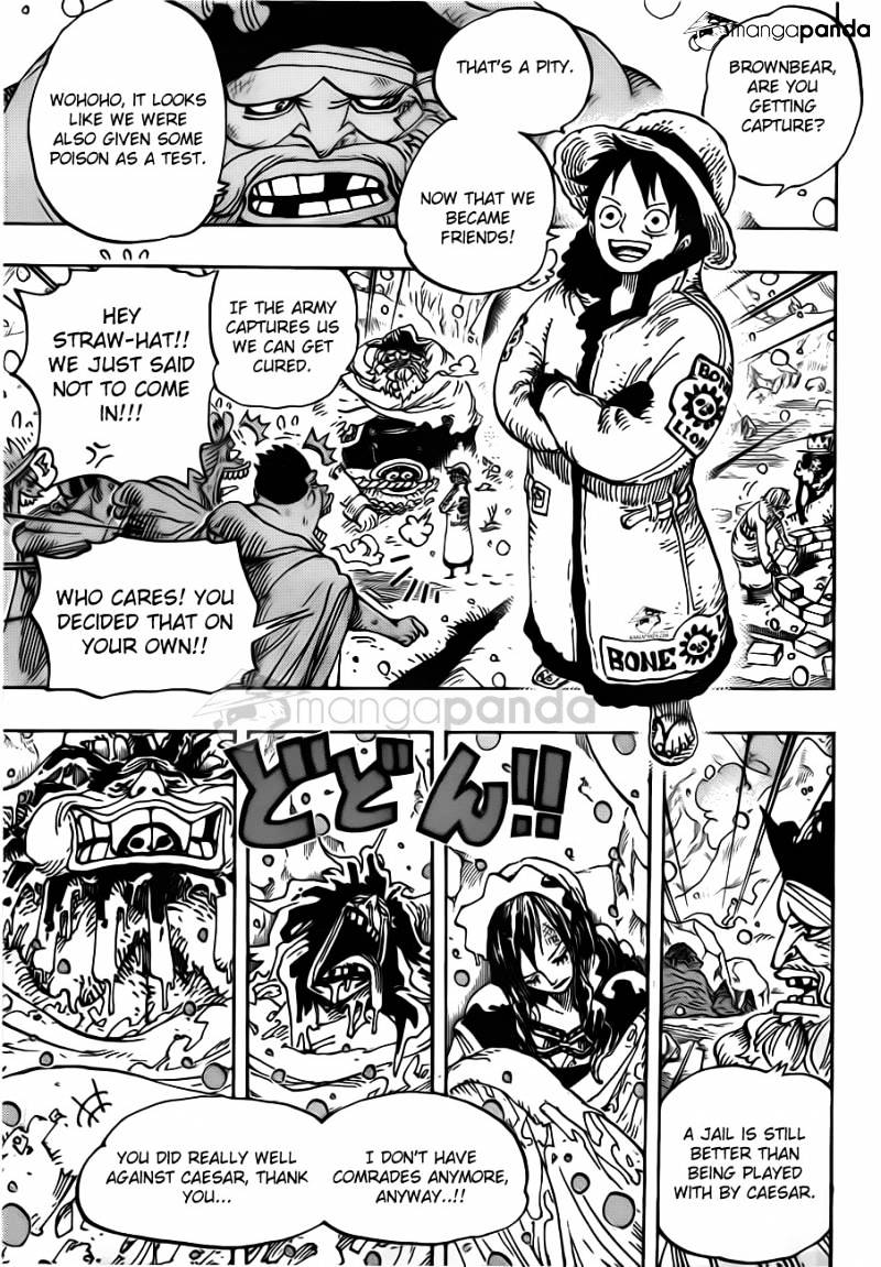 One Piece Chapter 696 : Matching Interests page 4