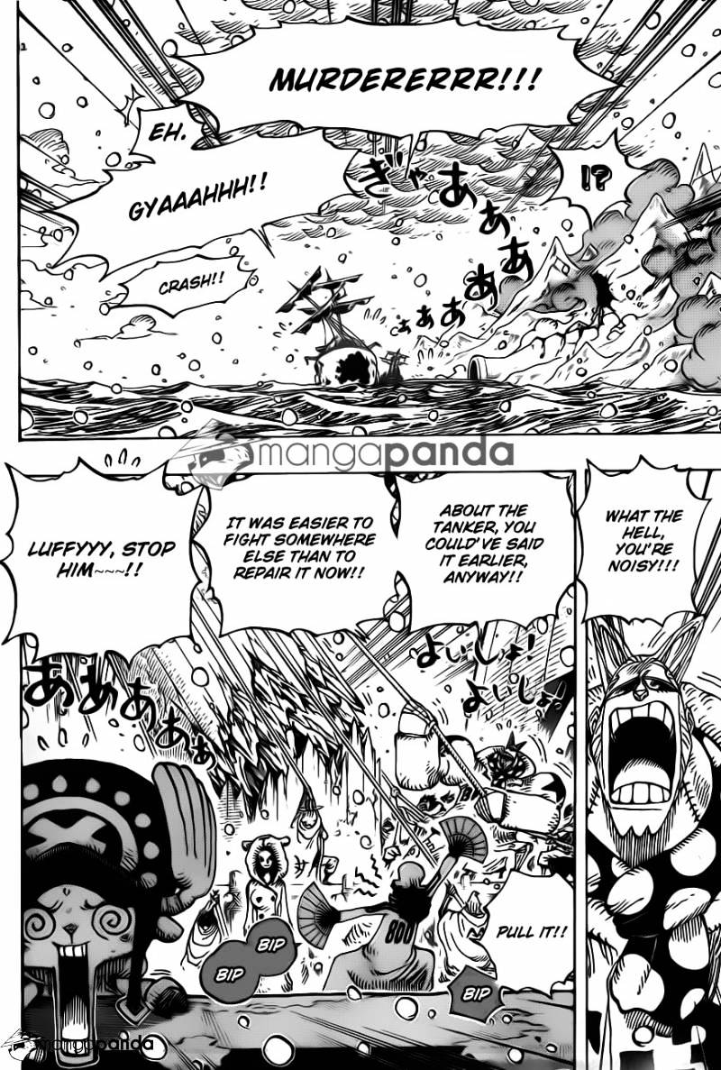 One Piece Chapter 696 : Matching Interests page 5