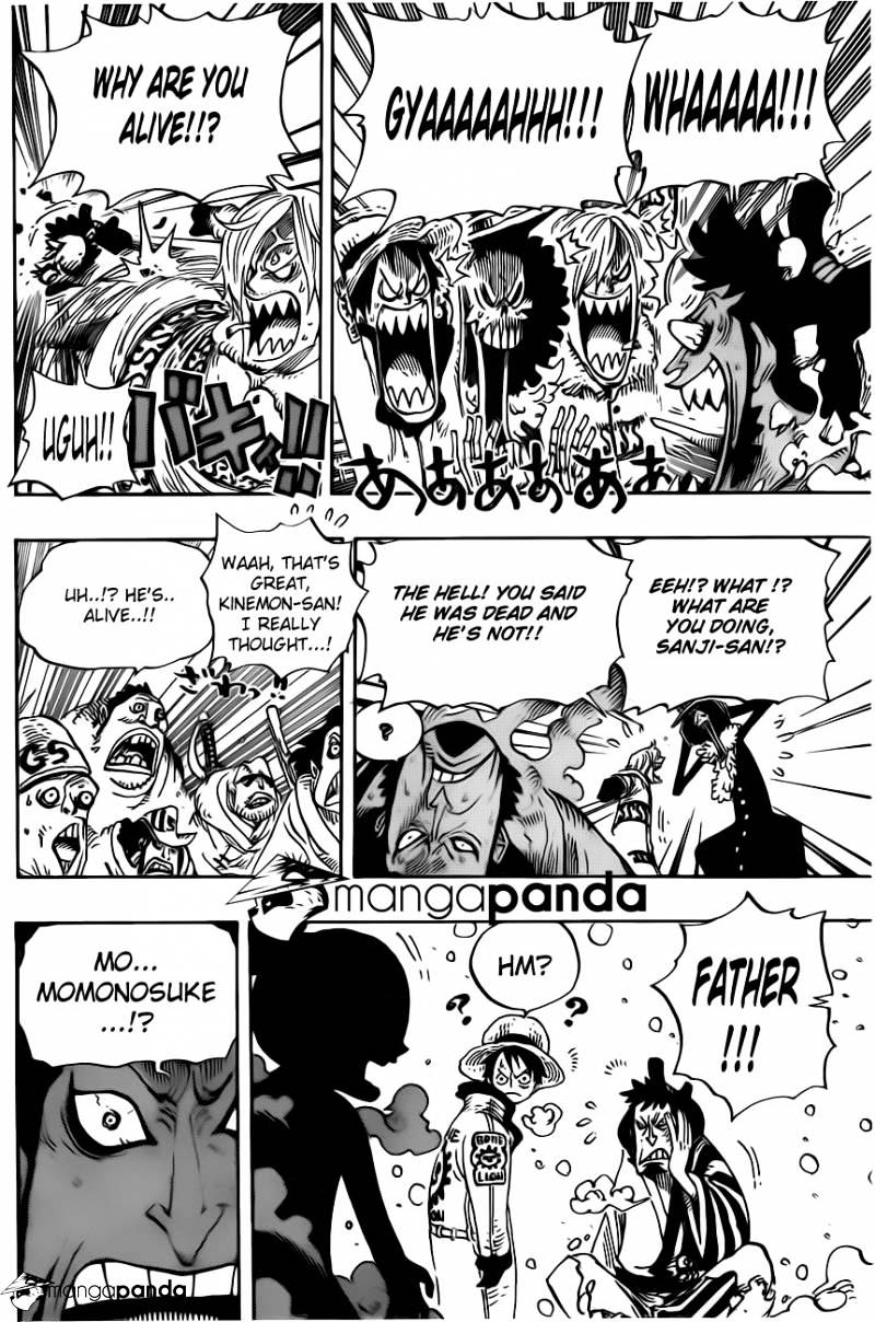 One Piece Chapter 696 : Matching Interests page 7