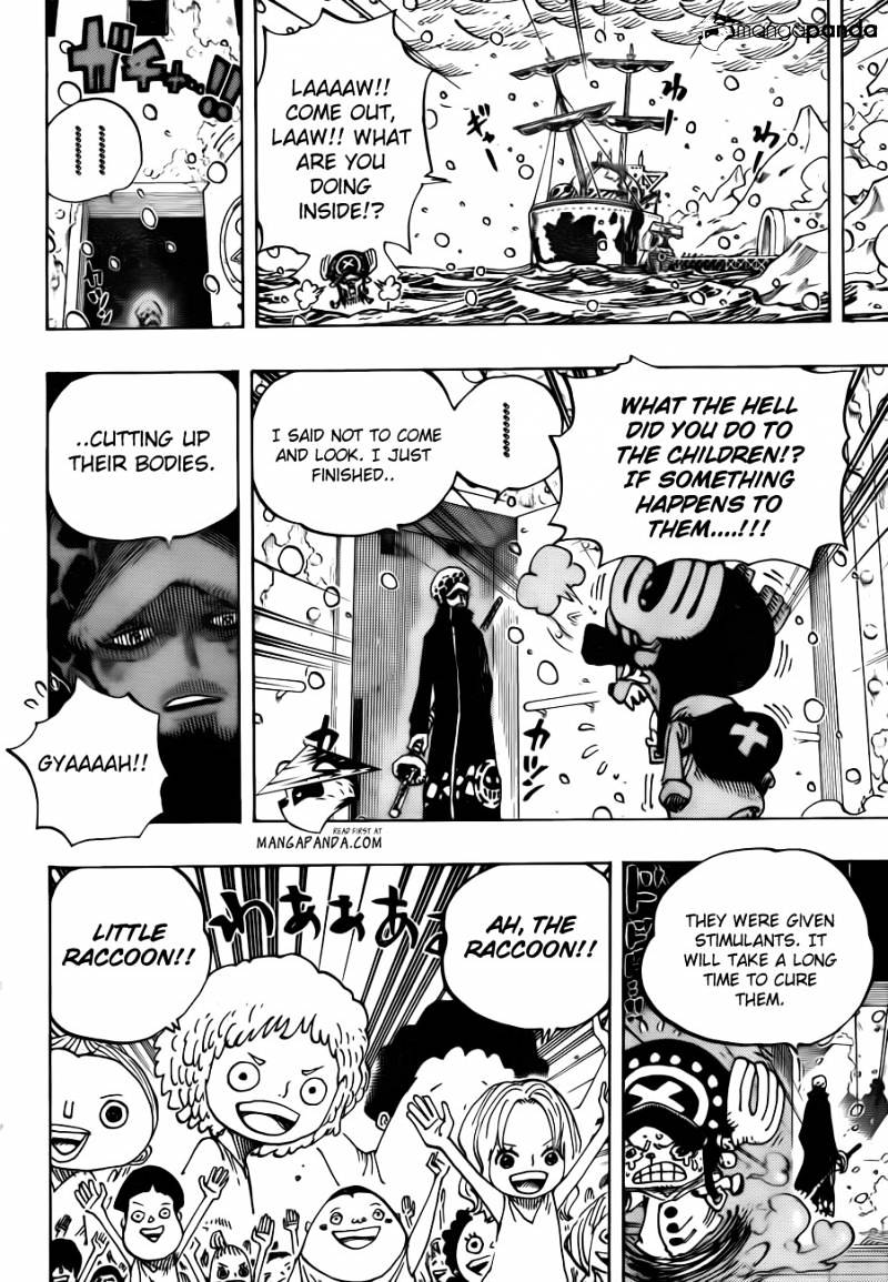 One Piece Chapter 696 : Matching Interests page 9