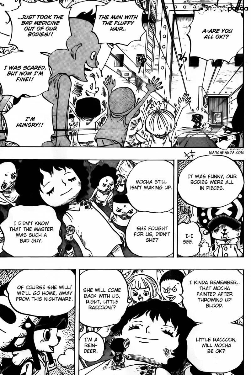 One Piece Chapter 696 : Matching Interests page 10