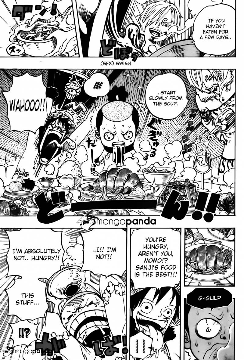 One Piece Chapter 696 : Matching Interests page 14