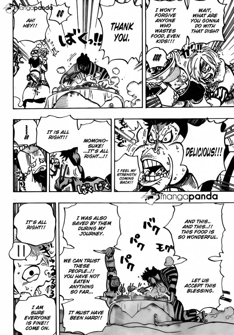 One Piece Chapter 696 : Matching Interests page 15