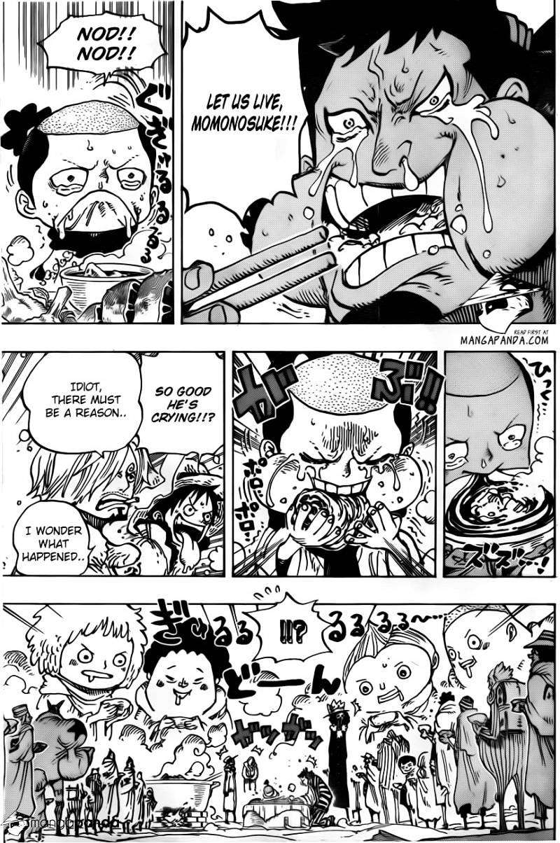One Piece Chapter 696 : Matching Interests page 16