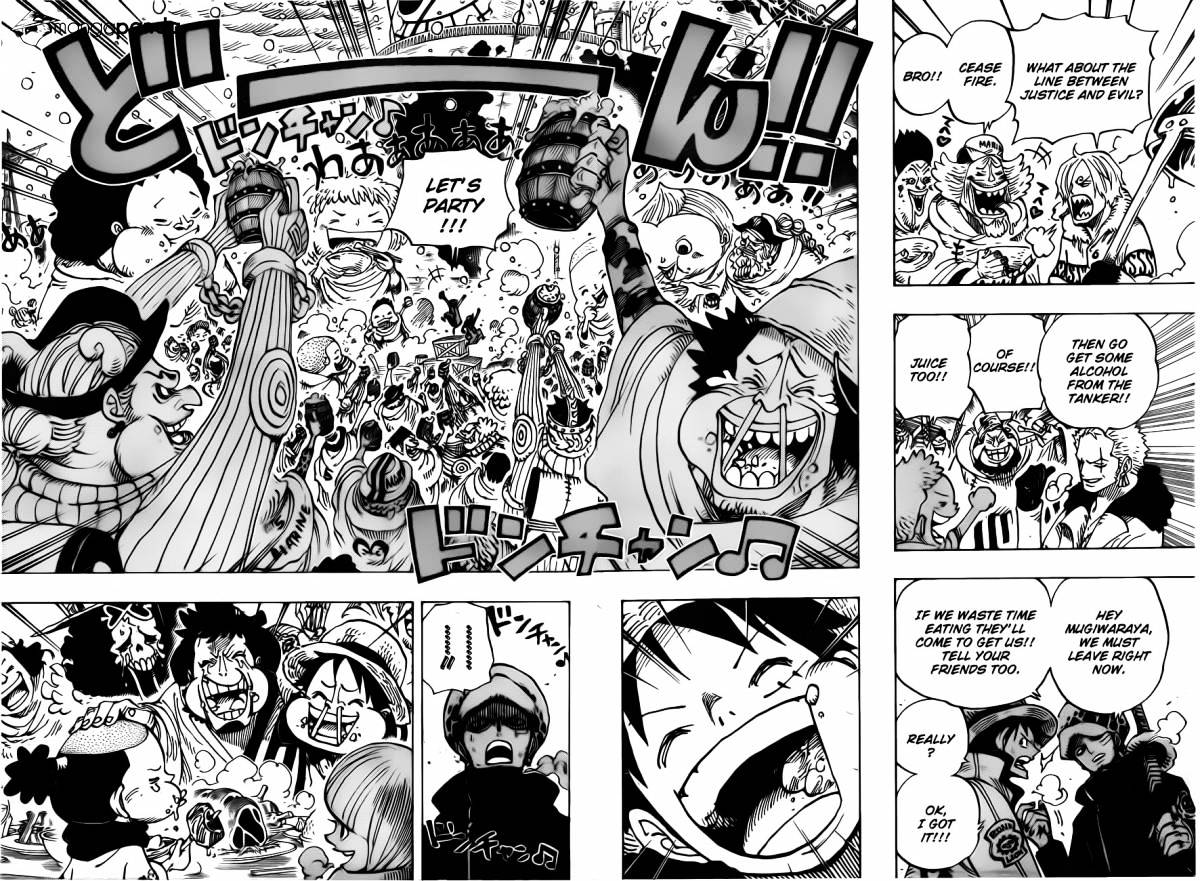 One Piece Chapter 696 : Matching Interests page 17