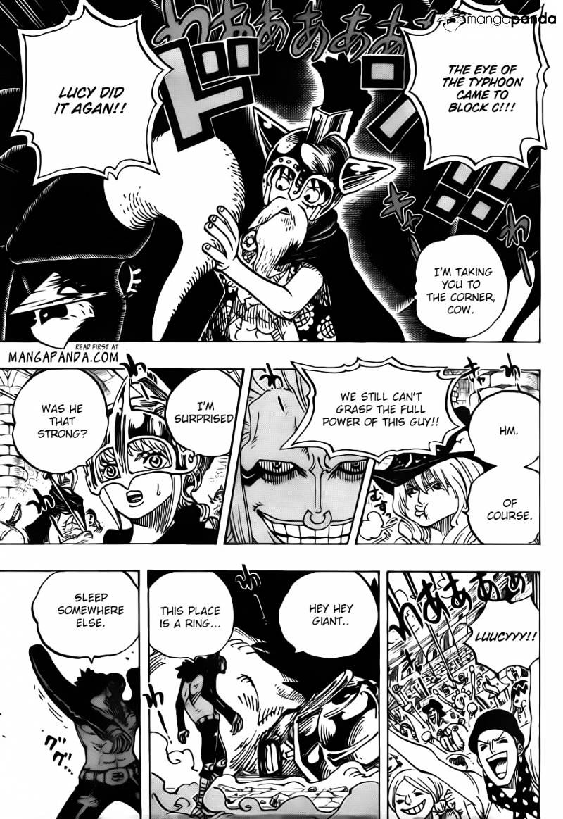 One Piece Chapter 715 : Violent Fight In Block C page 4