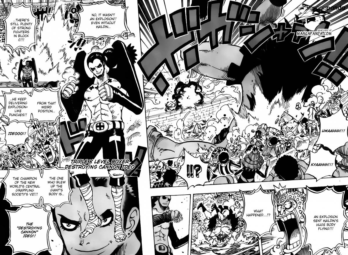 One Piece Chapter 715 : Violent Fight In Block C page 5