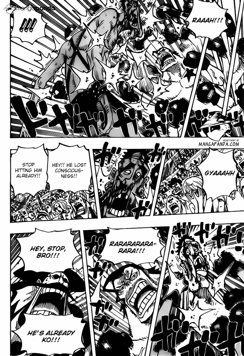 One Piece Chapter 715 : Violent Fight In Block C page 11