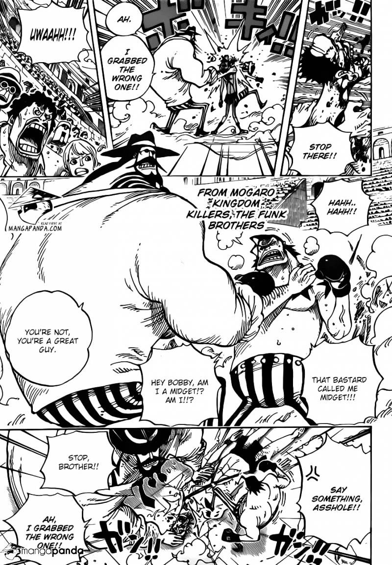One Piece Chapter 715 : Violent Fight In Block C page 12