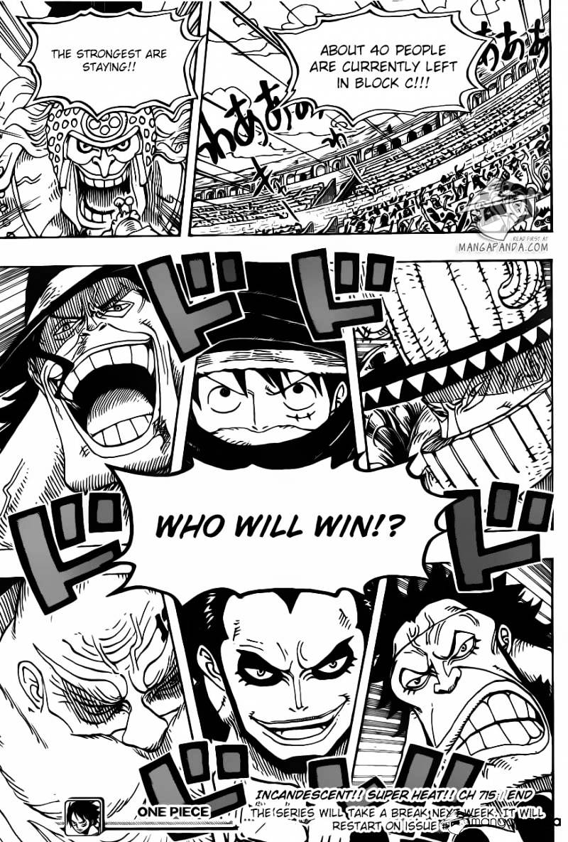 One Piece Chapter 715 : Violent Fight In Block C page 18
