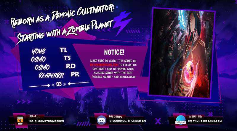 Reborn as a Demonic Cultivator: Starting with a Zombie Planet Chapter 3 page 0